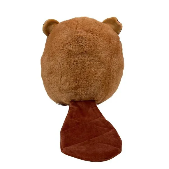 Squishmallows Fuzzamallows Beaver Plush Toy 10" Soft Brown Stuffed Animal - Picture 3 of 7